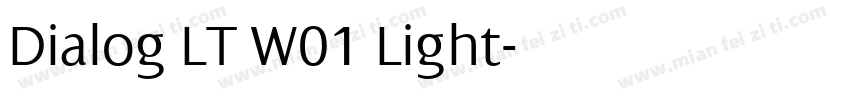 Dialog LT W01 Light字体转换